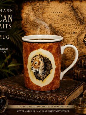 Lynn Chace African Lion Collectible Mug 1995